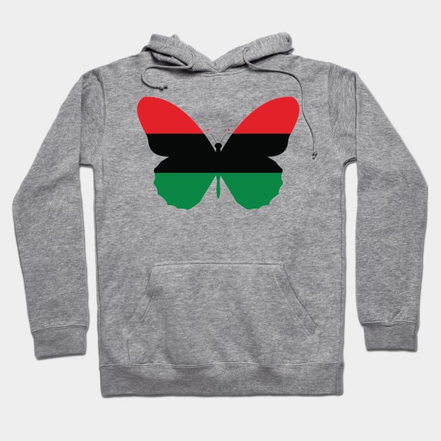 Black Liberation Butterfly Hoodie by Wickedcartoons